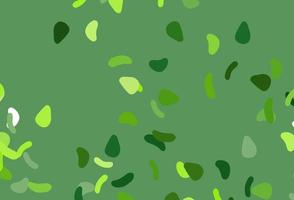 Light Green vector background with abstract forms.