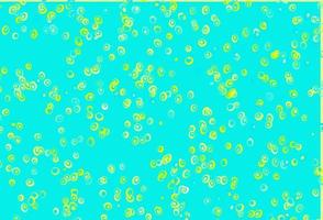 Light Blue, Yellow vector cover with spots.