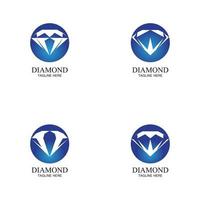 plantilla de logotipo de diamante vector