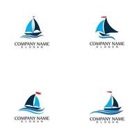 ocean cruise linear ship silhouette simple linear logo-vector vector