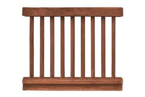 Wooden railing isolated