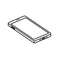 Isolated isometric smartphone vector design