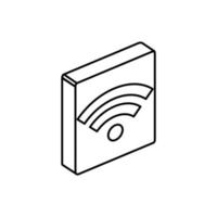 Isolated isometric wifi icon vector design