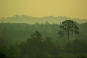 Haze pollution problems exceeded standards in the countryside photo