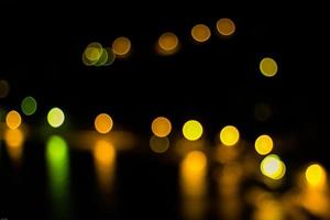 Bokeh lights reflection photo