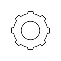 Isolated gear icon vector design