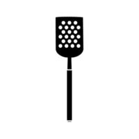 silhouette of spatula barbecue cutlery tool isolated icon vector