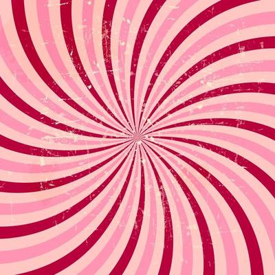 Strawberry, cream abstract hypnotic background. vector illustration