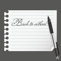 abstract list blanc with pen vector illustration