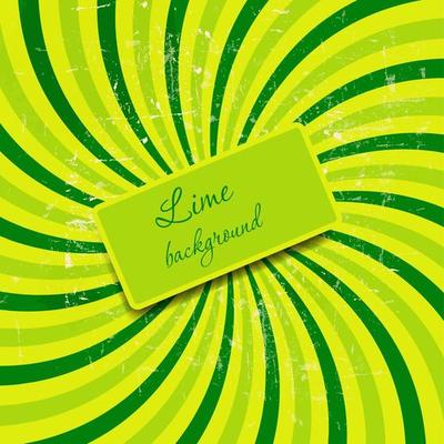 Lime abstract grunge hypnotic background. vector illustration