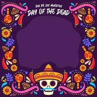 Day of The Dead Festival Background vector