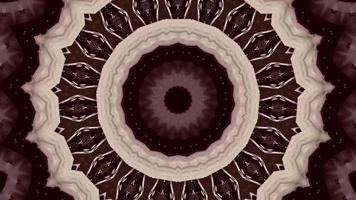 Coffee Brown with Teal Accents Kaleidoscope Background video