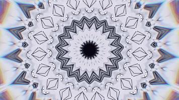 Vibrant Chroma White with Coal Accents Kaleidoscope Background
