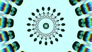 Sapphire with Ocean Green Accents Kaleidoscope Background video