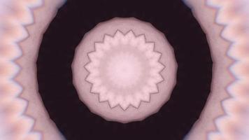 verschwommenes Rosa mit einem rußbraunen Kaleidoskop-Hintergrund video