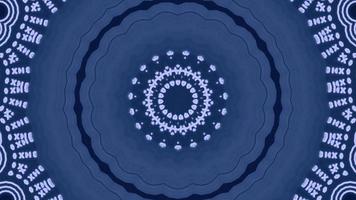 Dyed Blue Elements with Pale Blue Accents Kaleidoscope Background video