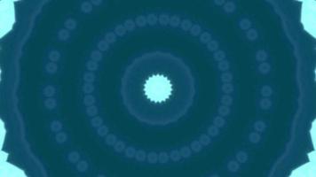 Pfauengrün mit einem hellen Ozeandetails-Kaleidoskophintergrund video
