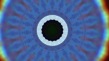 fond de kaléidoscope bleu iris et chrominance video