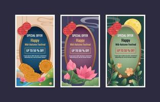 Special Offer Mid Autumn Festival Banner vector