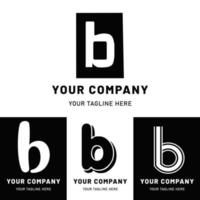 Lowercase Letter B Logo Set vector