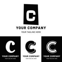 Lowercase Letter C Logo Set vector