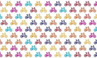 colorido, bicicleta, seamless, patrón, plano de fondo vector