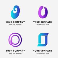 Creative Gradient O Logo Collection vector