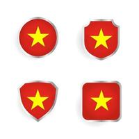 Vietnam Badge and Label Collection vector