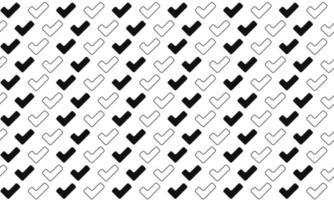 Black and White Check Mark Seamless Pattern vector