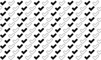 Black and White Check Mark Seamless Pattern vector