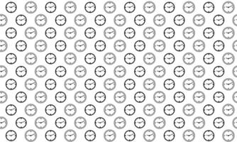 Black and White Clock Seamless Pattern vector