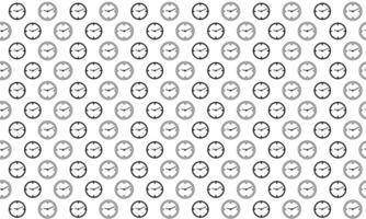 Black and White Clock Seamless Pattern vector