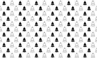 Black and White Bell Seamless Pattern vector