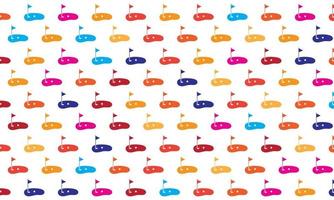 Colorful Golf Seamless Pattern Background vector