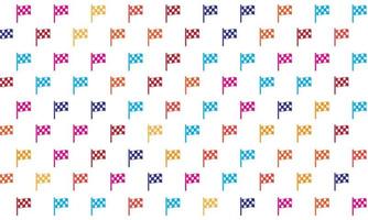 Colorful Racing Flag Seamless Pattern Background vector