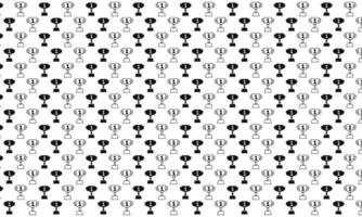 Black and White Trophy Seamless Pattern vector