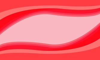 Hermoso fondo de curvas rojas con formas abstractas vector