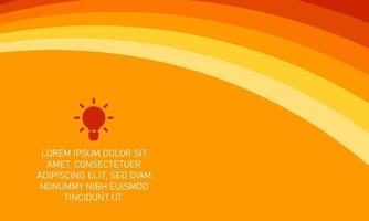 Beautiful Orange Background With Curved Lines vector