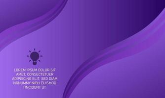 Modern Purple Background With Curves vector