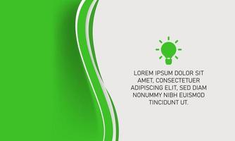 Beautiful Green Curved Background With Lines vector