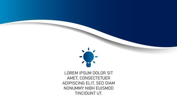 Abstract Gradient Blue Curved Presentation Background vector