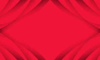Stylish Red Abstract Background With Curved Lines for Presentation vector