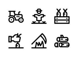 Simple Set of Autumn Related Vector Line Icons