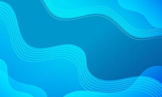 Abstract Blue Fluid Wave Background vector