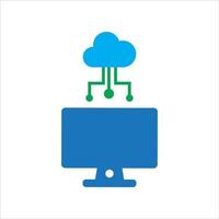 cloud computing illustration vector