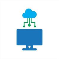 cloud computing illustration vector