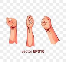 hands clenched Fist, clenched punch illustration image ilustration vector