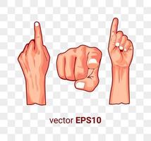 Image illustration of a hand pointing Vector EPS 10