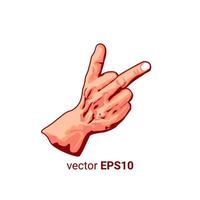 middle finger illustration vector image