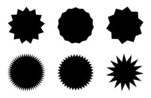 starburst icon set - vector illustration .